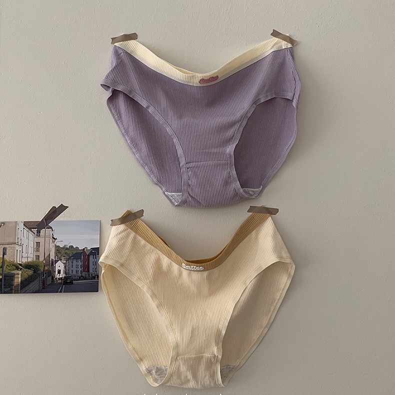 Quần Lót Cotton Nhẹ Co Giãn Thoáng Khí Thoải Mái Cho Nữ