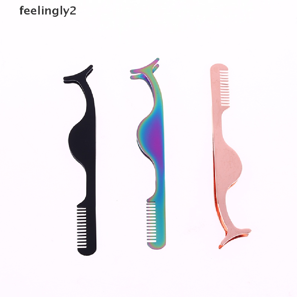 Nhíp Gắp Lông Mi Giả Bằng Thép Không Gỉ Tiện Dụng