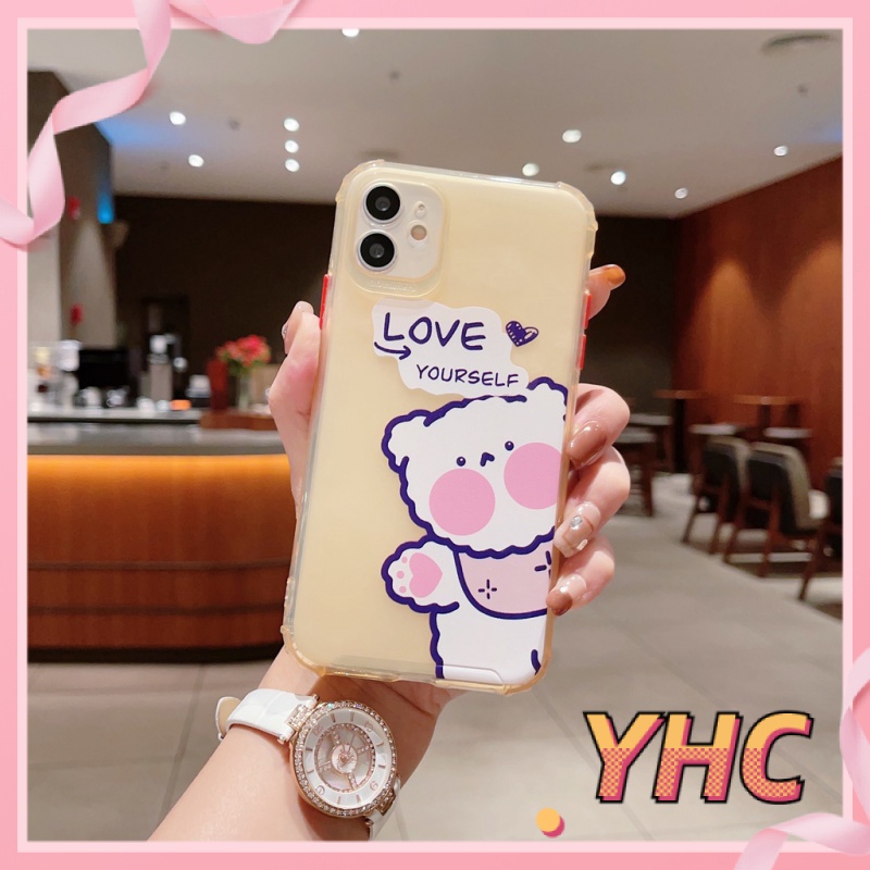 Ốp Điện Thoại Hình Gấu Dễ Thương Cho Iphone6 6splus 7 7plus 8 8plus XR x xs 12 11 pro max plus 12mini-811