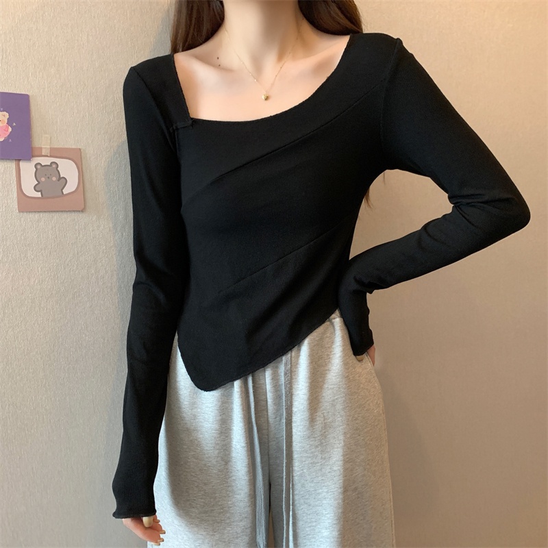 NRVP Áo Thun Nữ Dài Tay Phong Cách Hàn Quốc Mới 2023