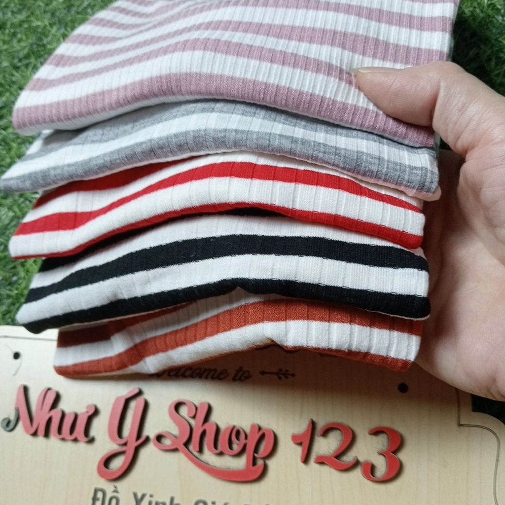 (A42 - Được Chọn Mẫu, Mềm Mịn, Xả Kho] Áo Kẻ Dài Tay Cổ Tròn Chất Len Tăm Mềm Cho Bé Trai Bé Gái