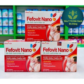 Viên bổ sung sắt , tăng cường lưu thông máu Fefovit Nano