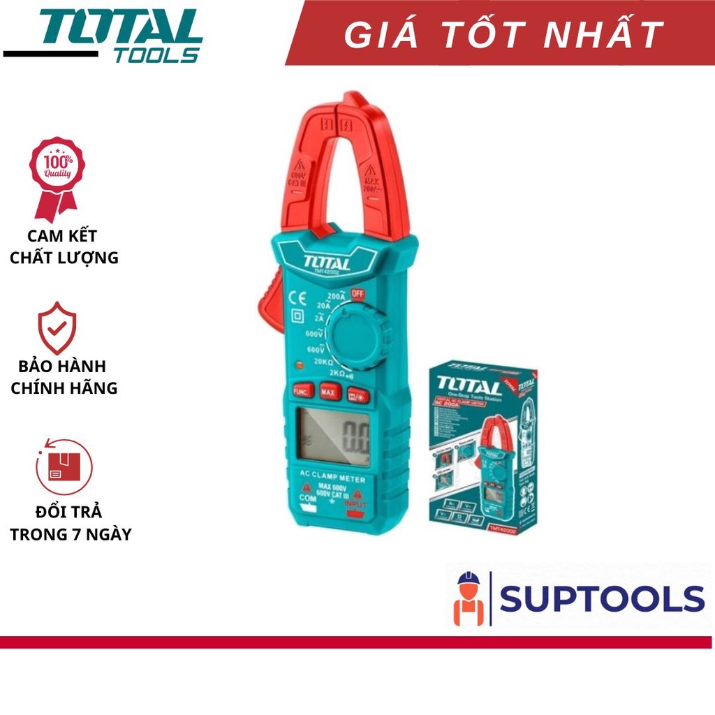 ĐỒ NGHỀ TOTAL Kềm đo AC kỹ thuật số TMT42002 [Chính Hãng 100%]