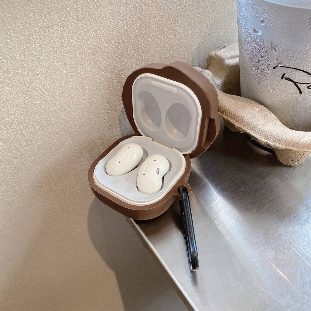 Vỏ Bảo Vệ Hộp Sạc Tai Nghe Samsung Galaxy Buds Live Hình Bánh Quy Hoạt Hình 3D Bằng|Buds 2|Vỏ Bảo Vệ Hộp Sạc Tai Nghe bluetooth Không Dây Buds Pro / Buds 2 Pro TWS Chất Lượng Cao