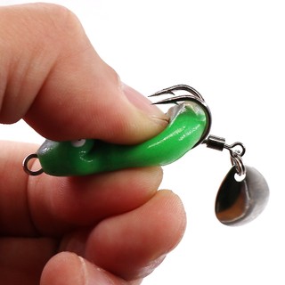 Mồi Câu Cá Mini Mềm 4cm / 5g Hình Ếch Sấm Sét