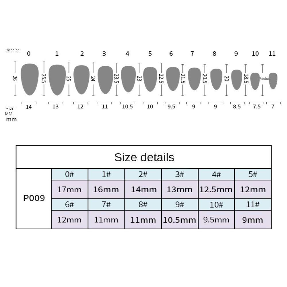 EUCA Bộ 24 Móng Tay Giả Che Phủ Toàn Diện Đính Kim Cương Giả