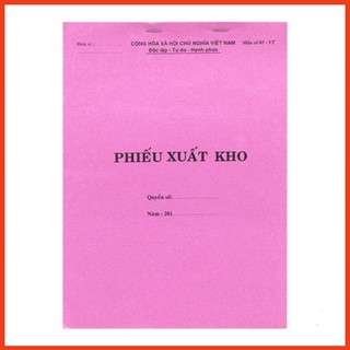 Phiếu xuất kho 1 liên a4 60 tờ