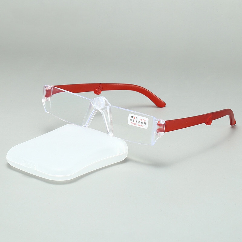 Kính Đọc Sách Không Gọng Gấp Gọn Siêu Nhẹ Chống Ánh Sáng Xanh Thời Trang Cho Nữ