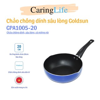 Chảo chống dính sâu lòng Goldsun GPA1005-20 20cm Hàng chính hãng