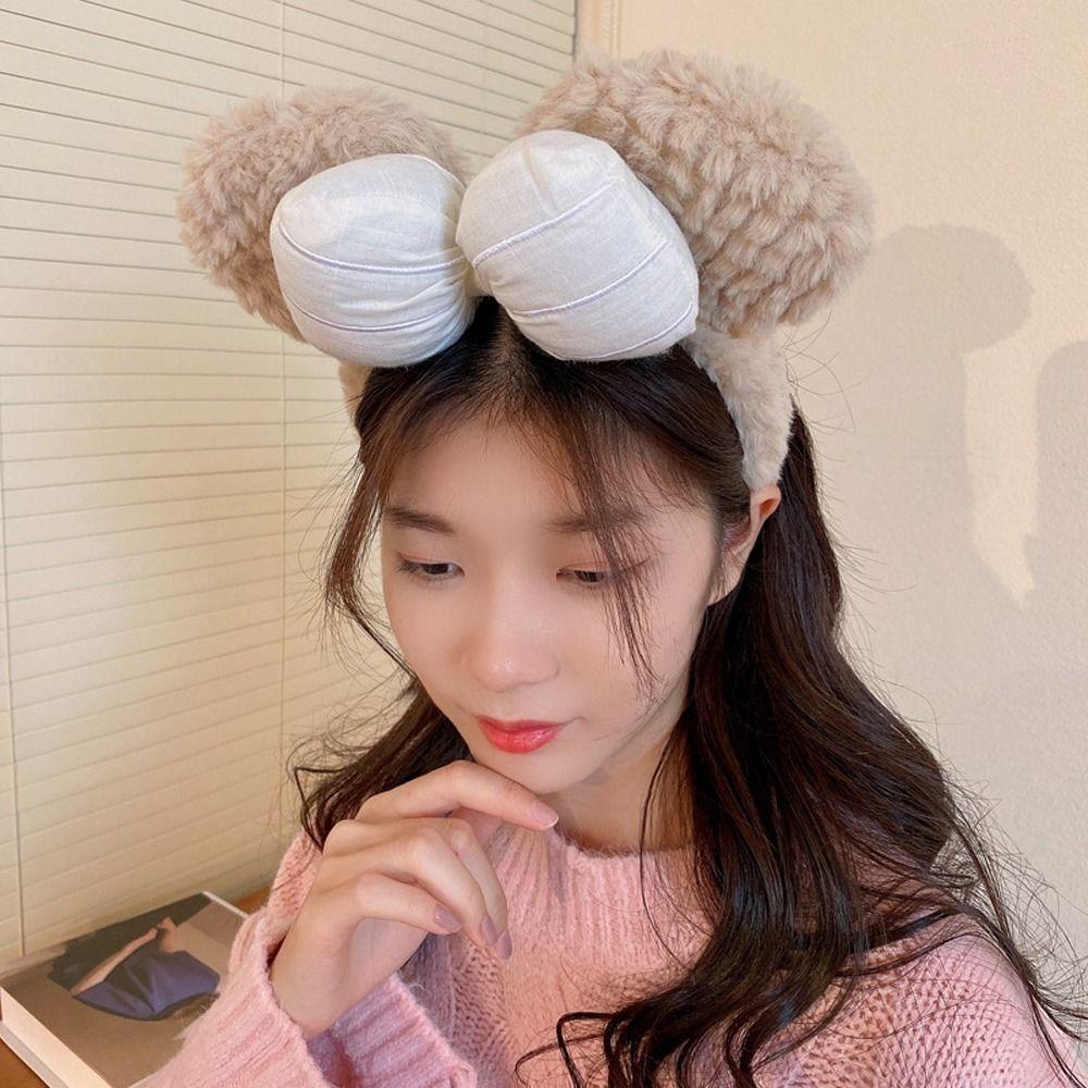 Danilo Băng Đô Cài Tóc Hình Gấu Hoạt Hình Vui Nhộn Phong Cách Hàn Quốc Cho Bé