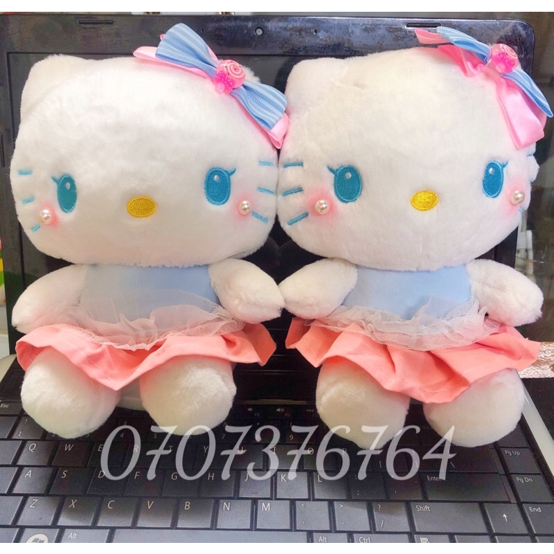 (Cao Cấp) GẤU BÔNG HELLO KITTY Má Hồng Xinh Xắn-Lông Siêu Mịn