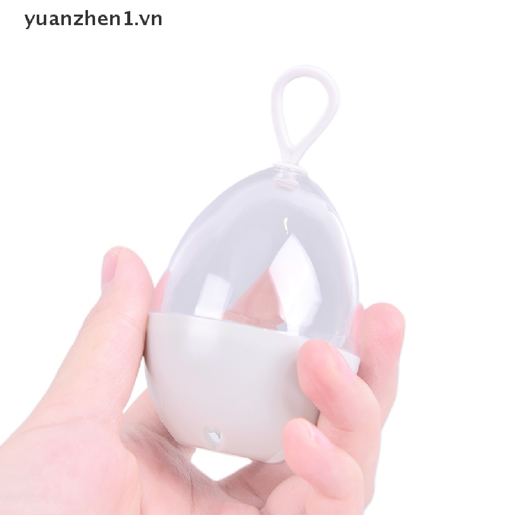 Hộp Đựng Mút Trang Điểm Hình Trứng Thoáng Khí Chống Ẩm Mốc