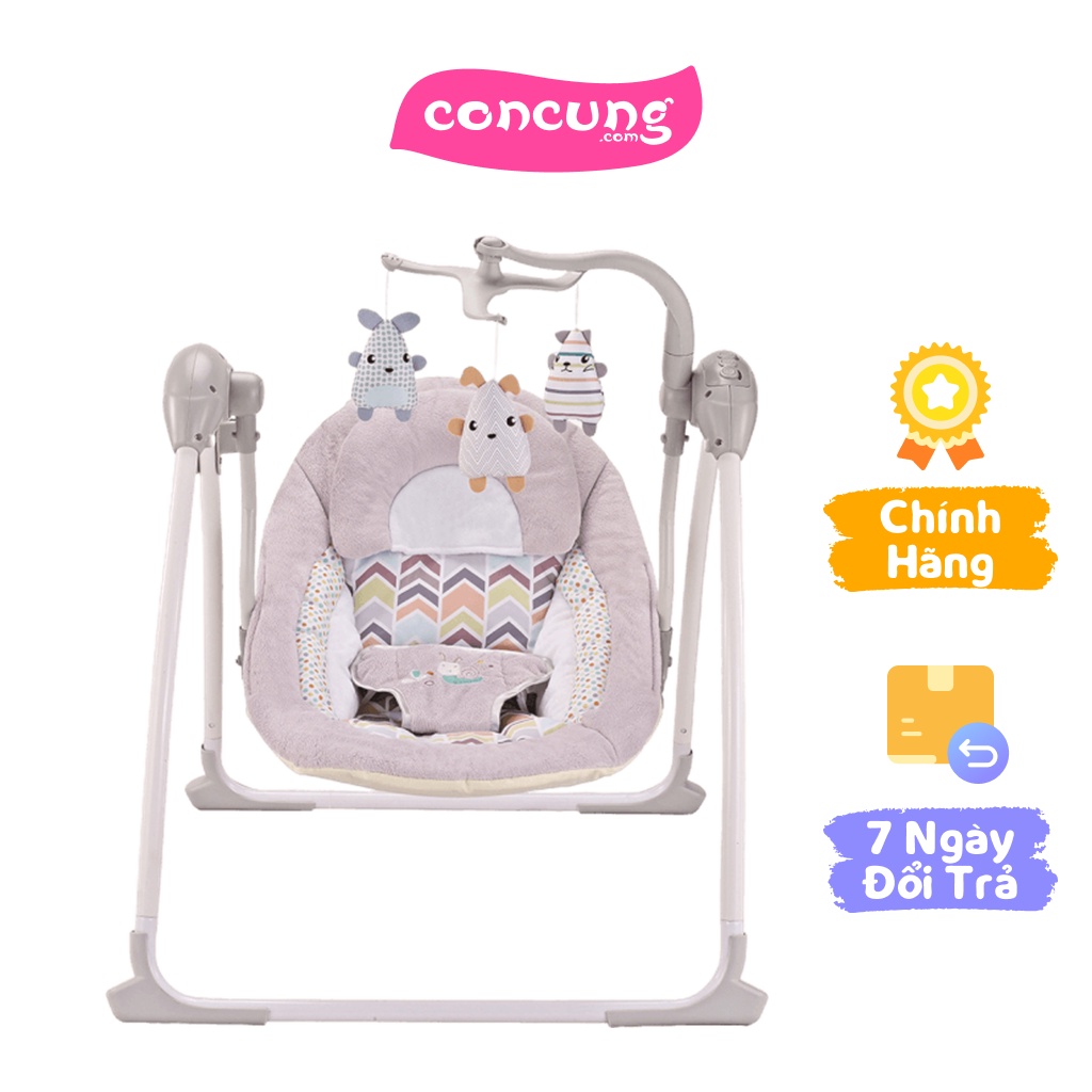 Ghế rung xích đu fitch baby 27228 họa tiết cầu vồng - ảnh sản phẩm 1