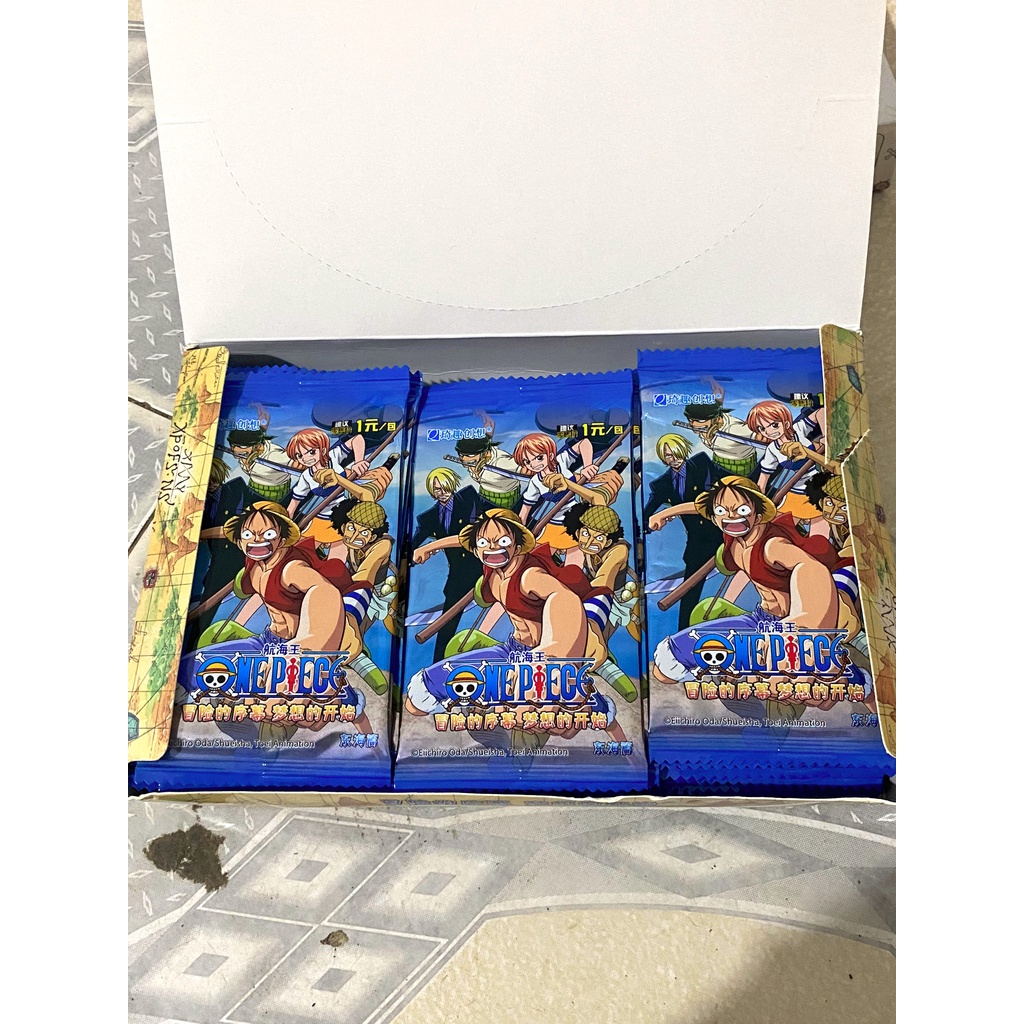 3 Mẫu Gói 5 Ảnh Thẻ Nhân Phẩm One Piece Pack Card In Hình Nhân Vật Anime Chính Hãng Toei Animation - Vua Hải Tặc