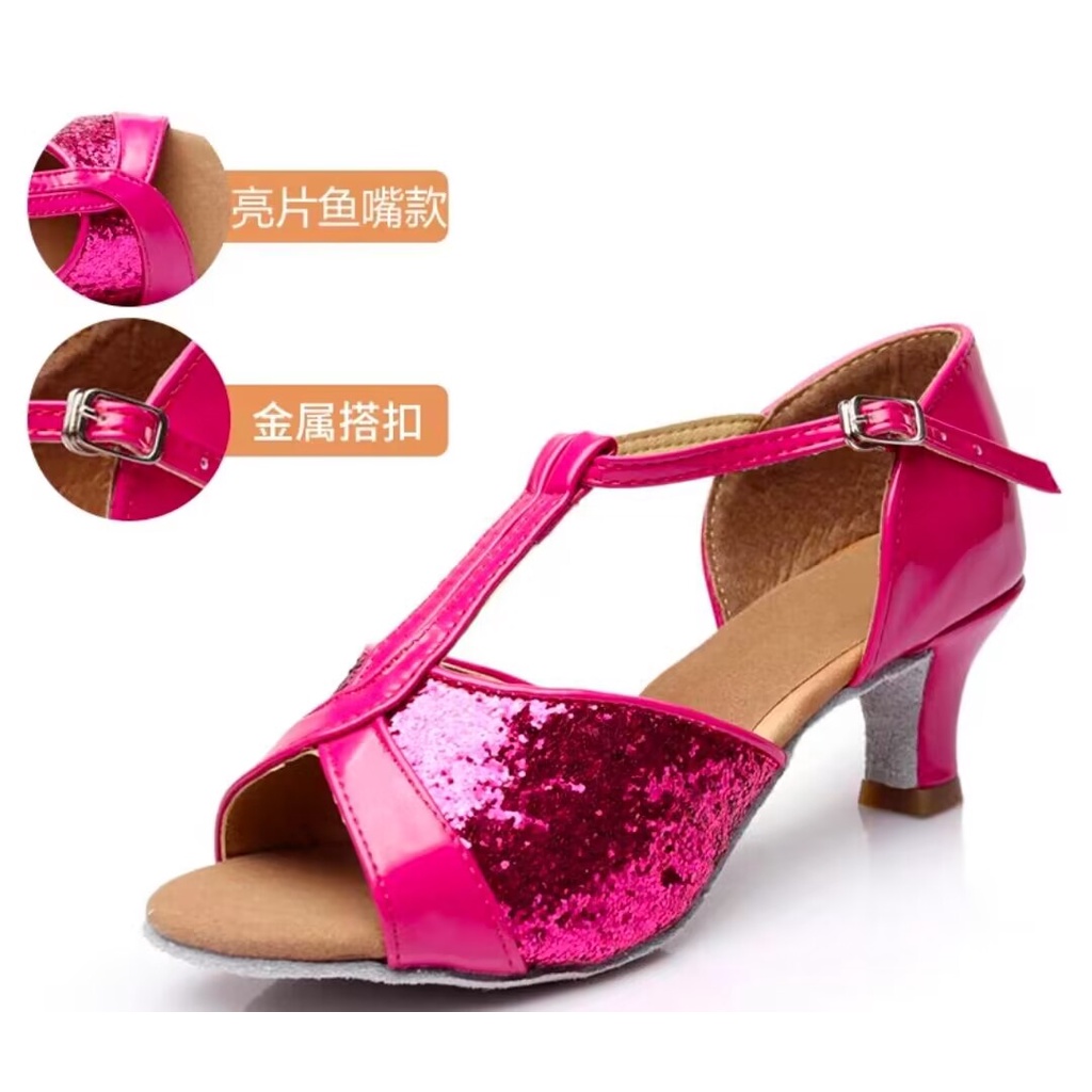 Giày Nhảy Latin Đế Mềm Dày 7.5cm Cho Nữ