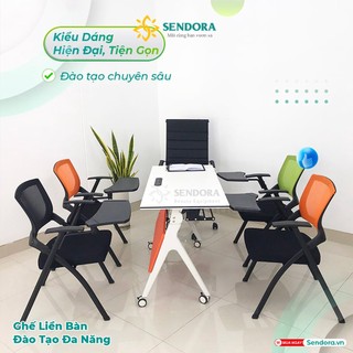 Ghế đào tạo đa năng, ghế gấp liền bàn cho học sinh, sinh viên, học viên