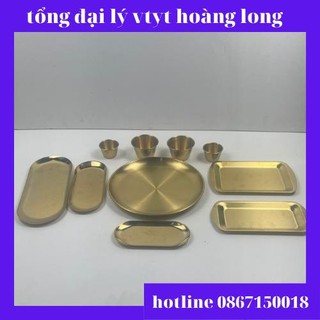 Dụng Cụ Spa Inox Mạ Vàng: Bát Spa Inox, Khay Inox Mạ Vàng Sang Trọng