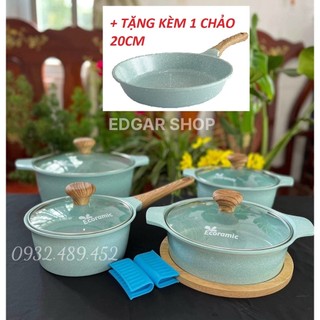 Bộ nồi đáy từ ecoramic cao cấp chính hãng
