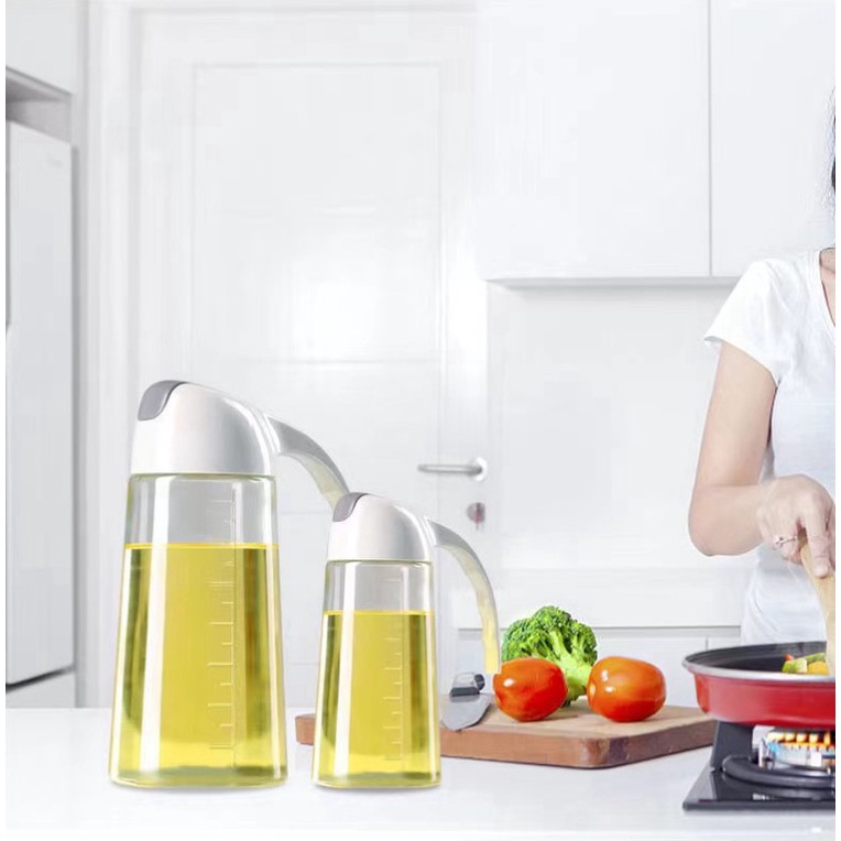 Bình Đựng Dầu Ăn, gia vị Tự Động Mở Nắp Khi Rót
