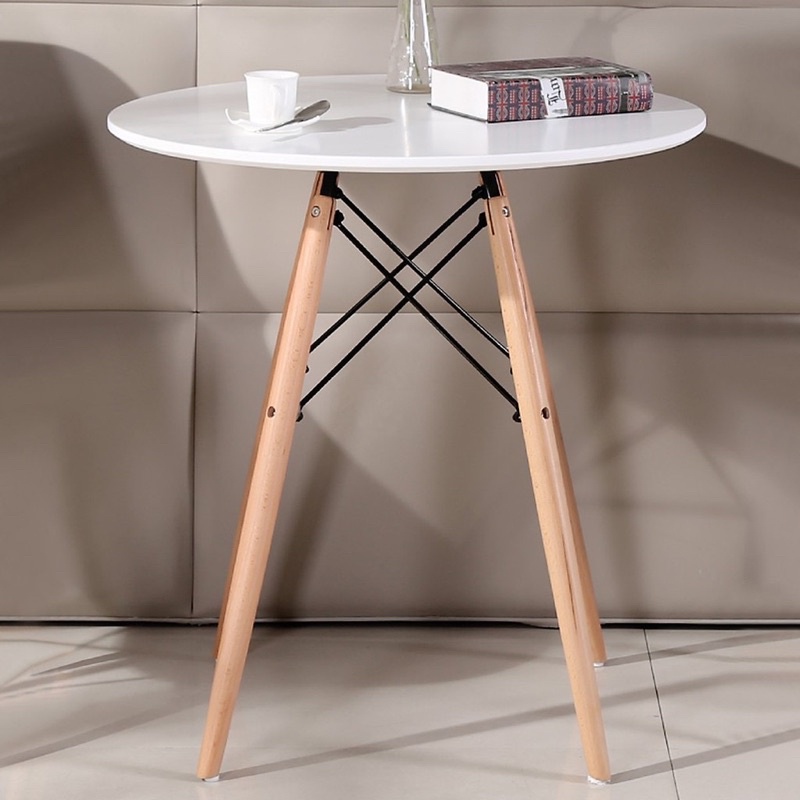 Bộ bàn ghế Eames chân gỗ đan Dáng Hiện Đại Hàn Quốc cho bếp ăn, phòng khách, cafe, cà phê