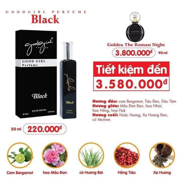 Nước Hoa Nữ Go///od Girl Perfume 20ml - Sẵn 5 Mùi