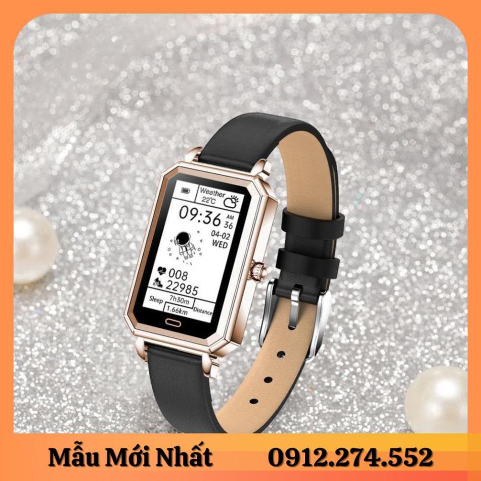 （Giá sỉ）Đồng hồ thông minh ROSE dành cho phụ nữ không thấm nước, nhẹ thời trang chính hãng