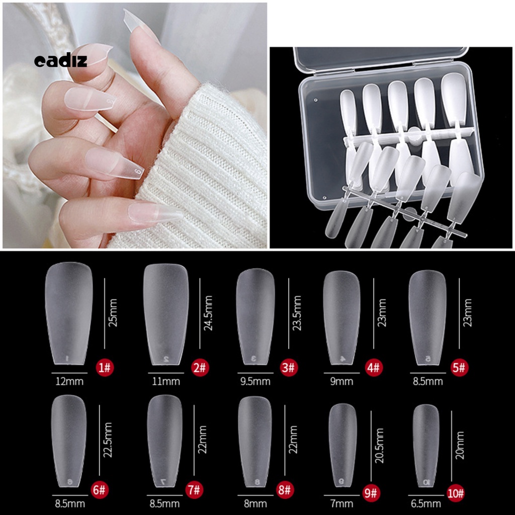 Set 100 Móng Tay Giả Không Mùi Dạng Nhấn Tiện Dụng