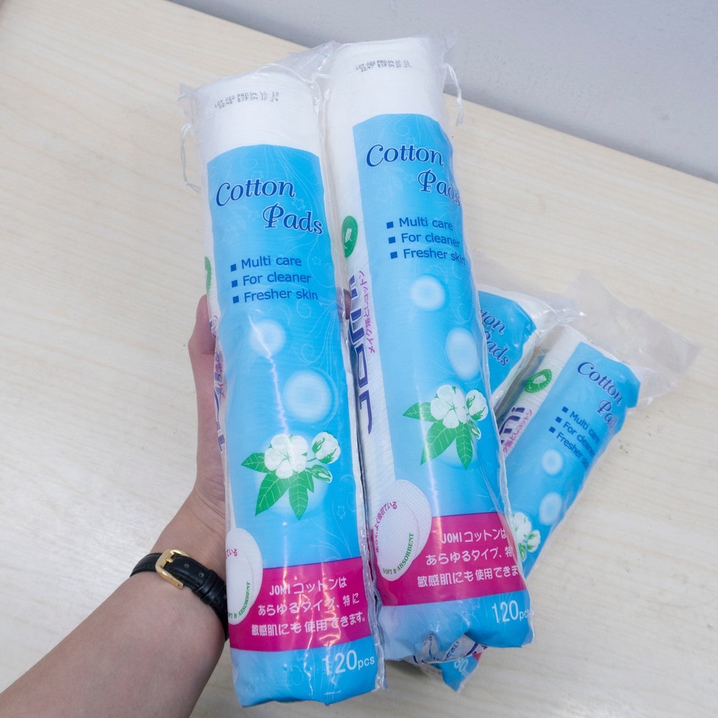 1 Thùng Bông Tẩy Trang Jomi 120 Miếng