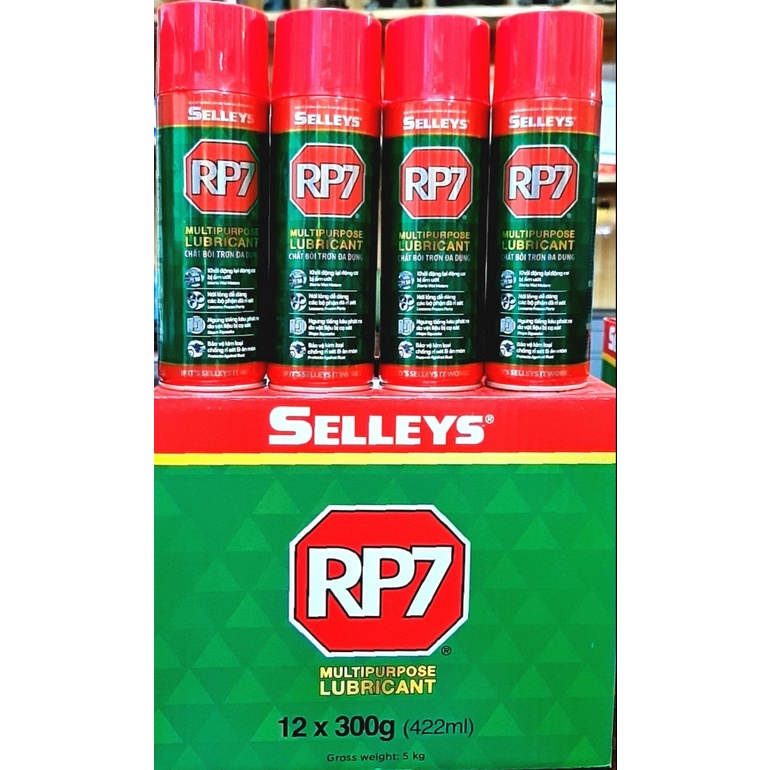 Chai xịt tẩy rỉ sét RP7 hàng thật , RP7 bôi trơn động cơ Selleys lọ 150G, 300G, 350G hàng thật, RP7