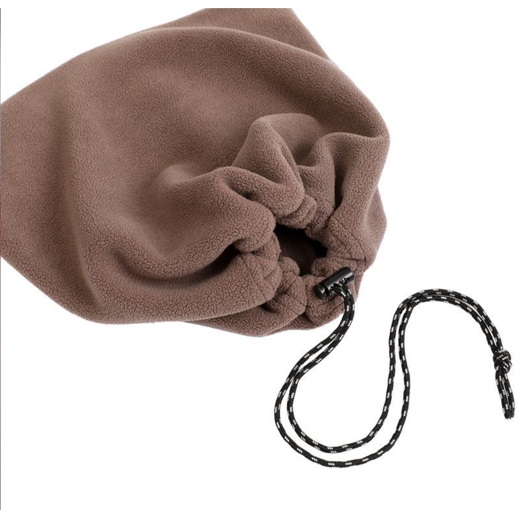 Khăn ống đa năng tạo kiểu thành mũ có dây rút điều chỉnh ấm áp sang trọng