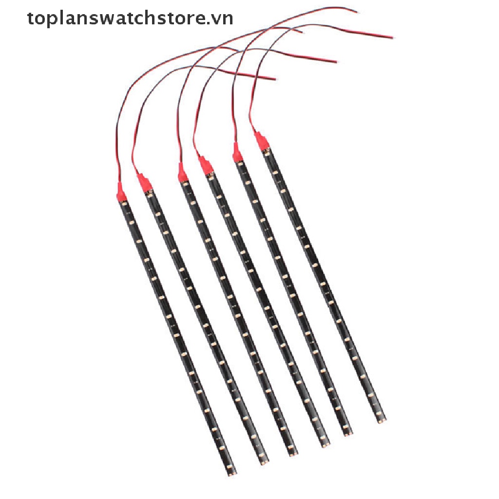 Set 6 Dải Đèn LED DC 12V Chống Thấm Nước Trang Trí Xe Hơi / Xe Máy