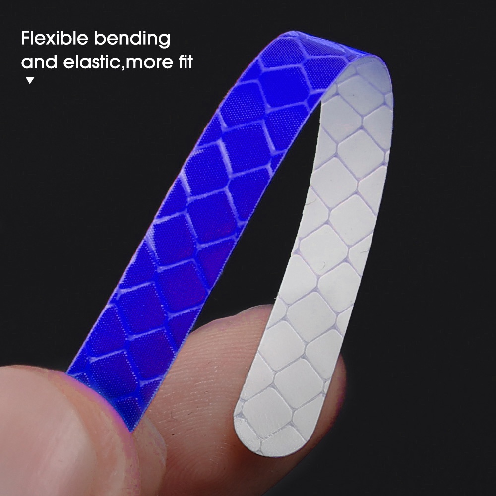 Bộ 20 Miếng Dán Phản Quang Nhiều Màu Sắc Trang Trí Bánh Xe Hơi Xe Máy