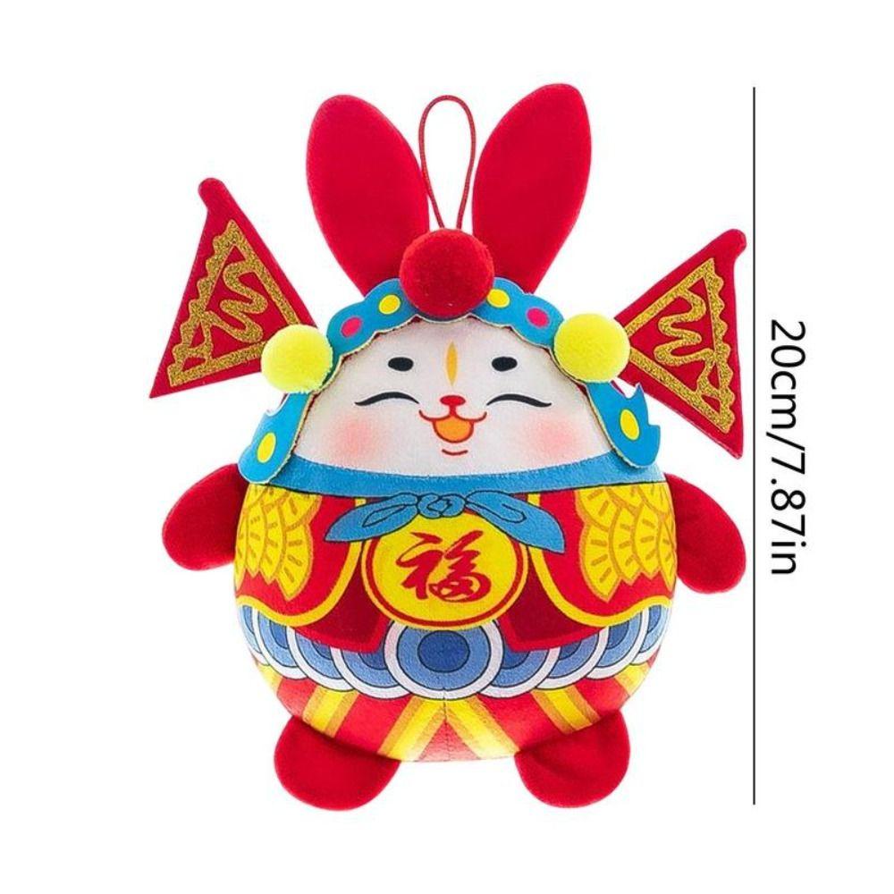 ANEMONE Đồ chơi nhồi bông Hình Thỏ Hoàng Đạo Sáng Tạo Trang Trí Ba Lô / Túi Xách Cho Bé DIY Mừng Năm Mới