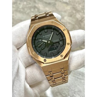Vỏ custom casio gshock nam ga-2100/ga-b2100 gold