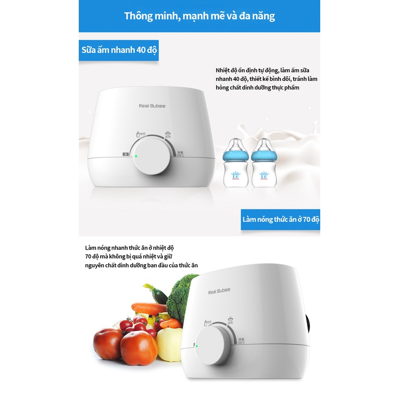 Máy hâm nóng bình sữa trẻ em đa chức năng, bộ hâm nóng bình sữa đôi nhiệt,hâm nóng sữa,tiệt trùng bình bú