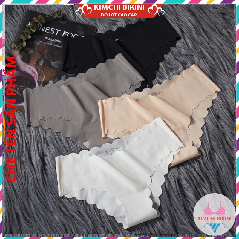 Set 10 quần nót nữ lụa đáy cotto cao cấp KIMCHIBIKINI Combo 10 quần nhỏ nữ đúc su thun lạnh không đường may QL015