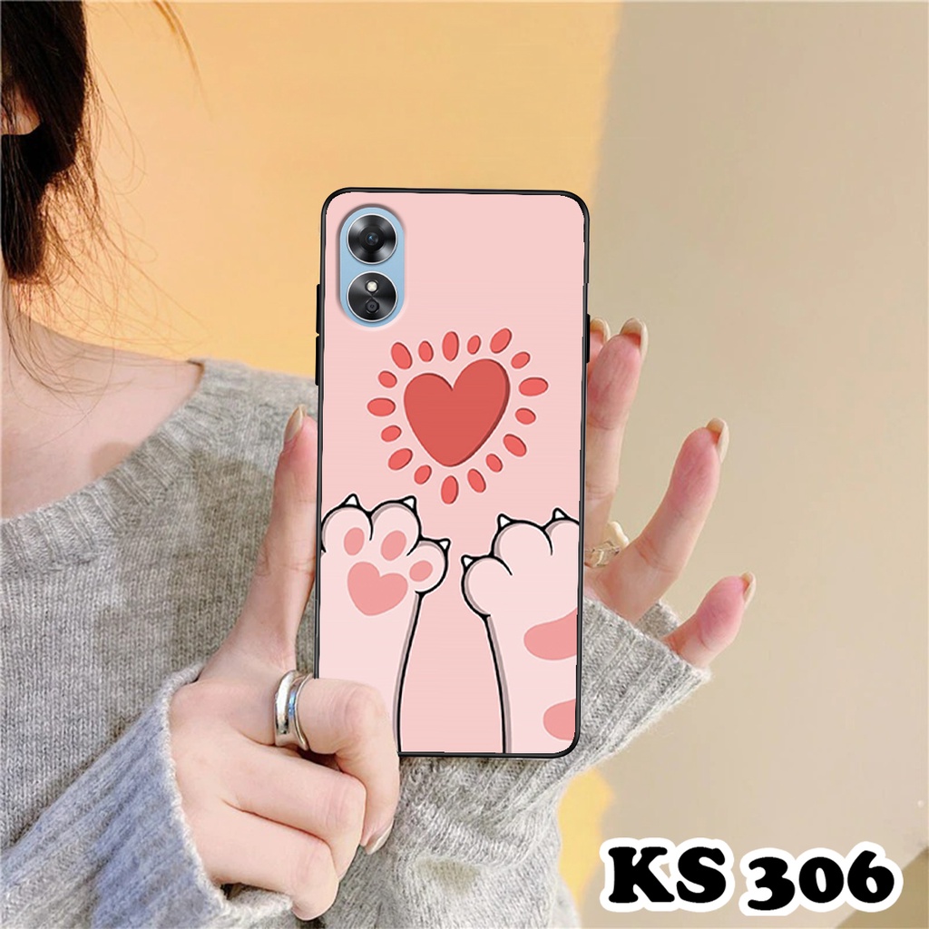 Ốp lưng Oppo A17 - A17k in hình LoveCat - Chất liệu TPU cao cấp