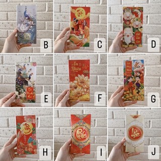 Xấp 6 bao lì xì 2024 (bao dày, nhiều mẫu)