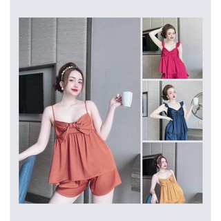Đồ bộ ngủ lụa satin đùi siêu rẻ đầy đủ màu