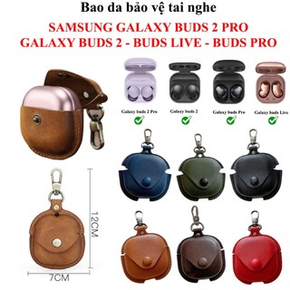 Bao da bảo vệ tai nghe Samsung Galaxy Buds Fe/Buds 2 Pro/Buds 2/Buds Live/Buds Pro