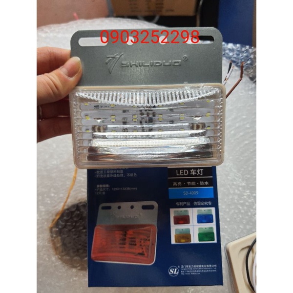 Đèn led sườn , đèn hông xe tải chống nước loại lớn 12v 24v 4009 hàng SD