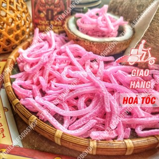 Mứt Dừa Non Thanh Điệp Sợi Đũa Vị Dâu Lon 450gr
