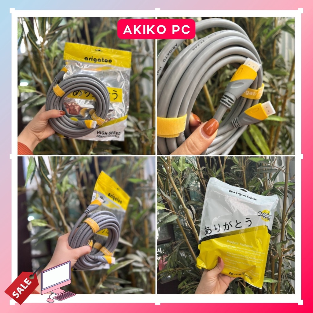 Dây HDMI Arigato hàng chuẩn 4k kích thước 3m 5m 10m 15m 20m - AKIKO