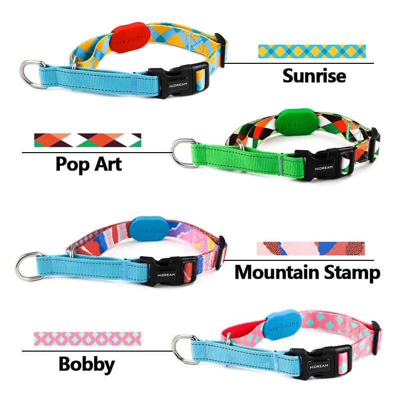 HamshMoc Vòng Cổ Huấn Luyện Thú Cưng Bằng Nylon Có Khóa Phản Quang Siêu Bền Kích Thước Nhỏ Vừa Và Lớn 1