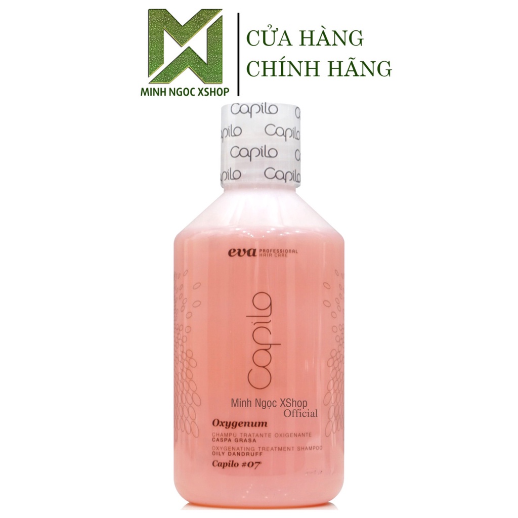 Dầu gội sạch sâu và ngăn gàu Eva Capilo Oxygenum Shampoo #07 300ML