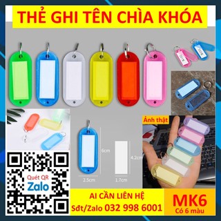 Combo 50 thẻ chìa khóa MK6 đánh dấu phòng Móc khóa Thẻ Vali Hành Lý Móc chìa khóa SQ3308 valy magic1