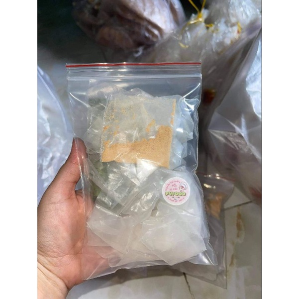 Bánh tráng muối nhuyễn cay túi zip