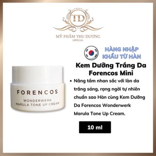 Kem dưỡng trắng da forencos mini size 10ml giúp cho làn da căng trắng mịn - thu dương