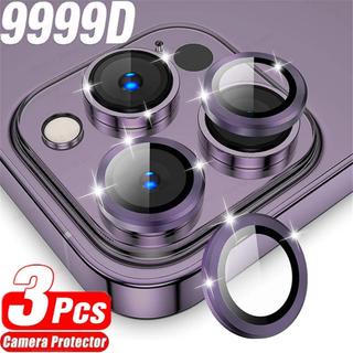1 Bộ / 3 for iPhone 14 Pro Max Vòng Kim Loại Kính Cường Lực HD Bảo Vệ Ống Kính Máy Ảnh Cho for iPhone 14 13Pro Max12 11Pro Max 12