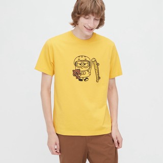 Áo thun uniqlo ngắn tay in hoạt hình thời trang unisex cá tính